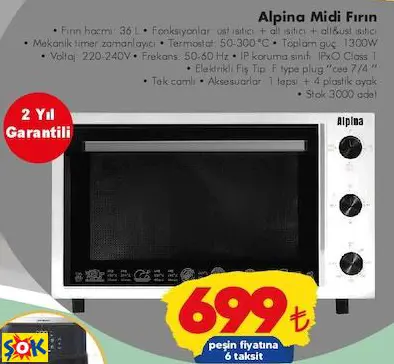 ALPİNA MİDİ FIRIN